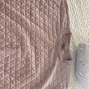 Quilted Pink Sweatshirt